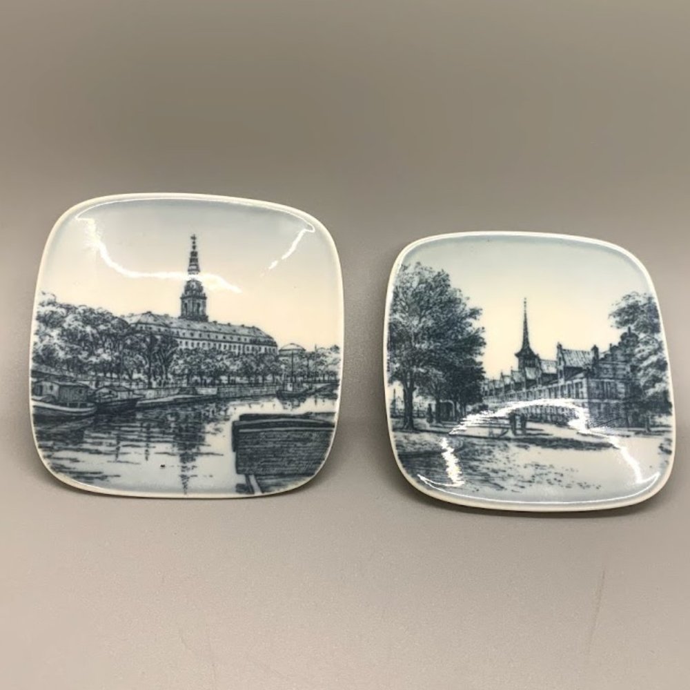 Vintage Bing & Grondahl Butter Pats, Set of 2